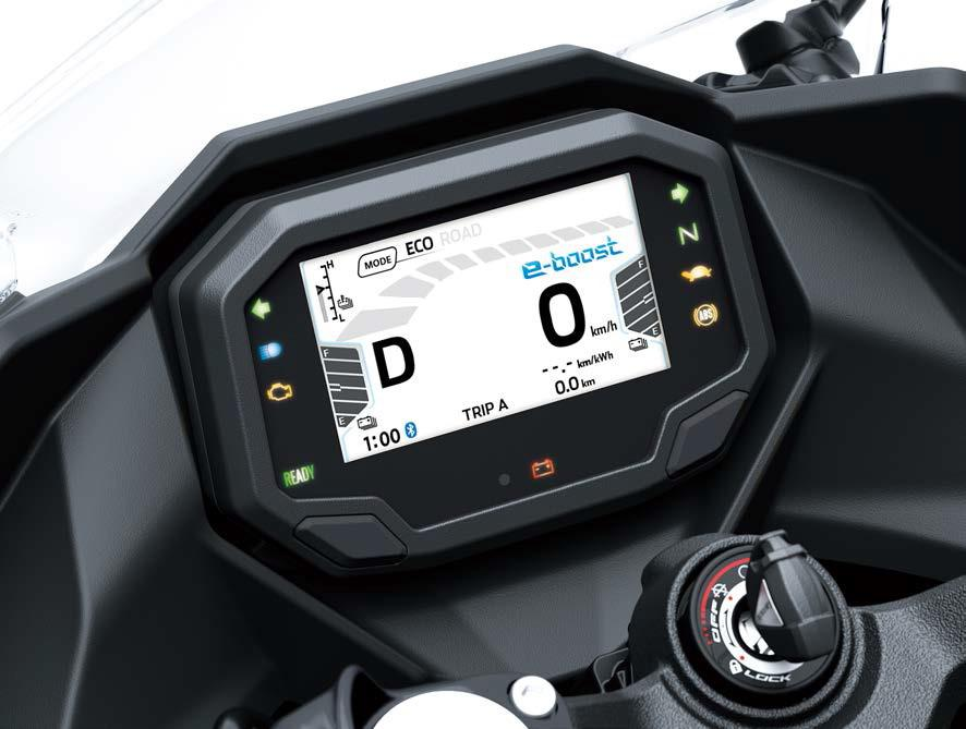 4,3-calowy, w pełni cyfrowy wyświetlacz TFT z łącznością ze smartfonem