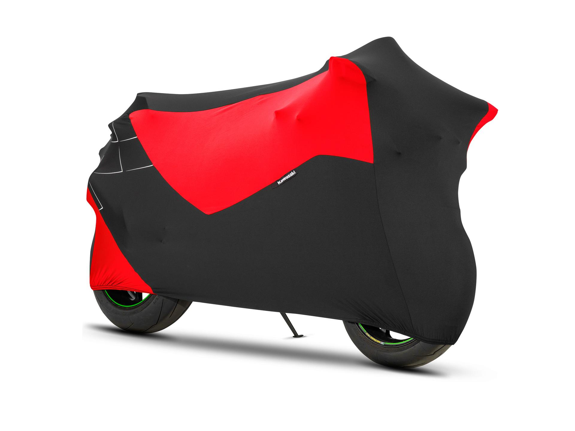 Pokrowiec motocyklowy Zielony, Red / Black